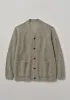 High V-Neck Cardigan | Mushroom sold by TOAST