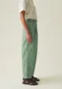 Side Tab Cotton Linen Twill Trousers | Herb sold by TOAST