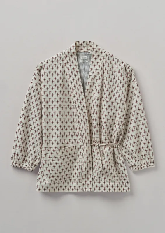 Reed Ikat Wrap Jacket | Bitter Chocolate sold by TOAST