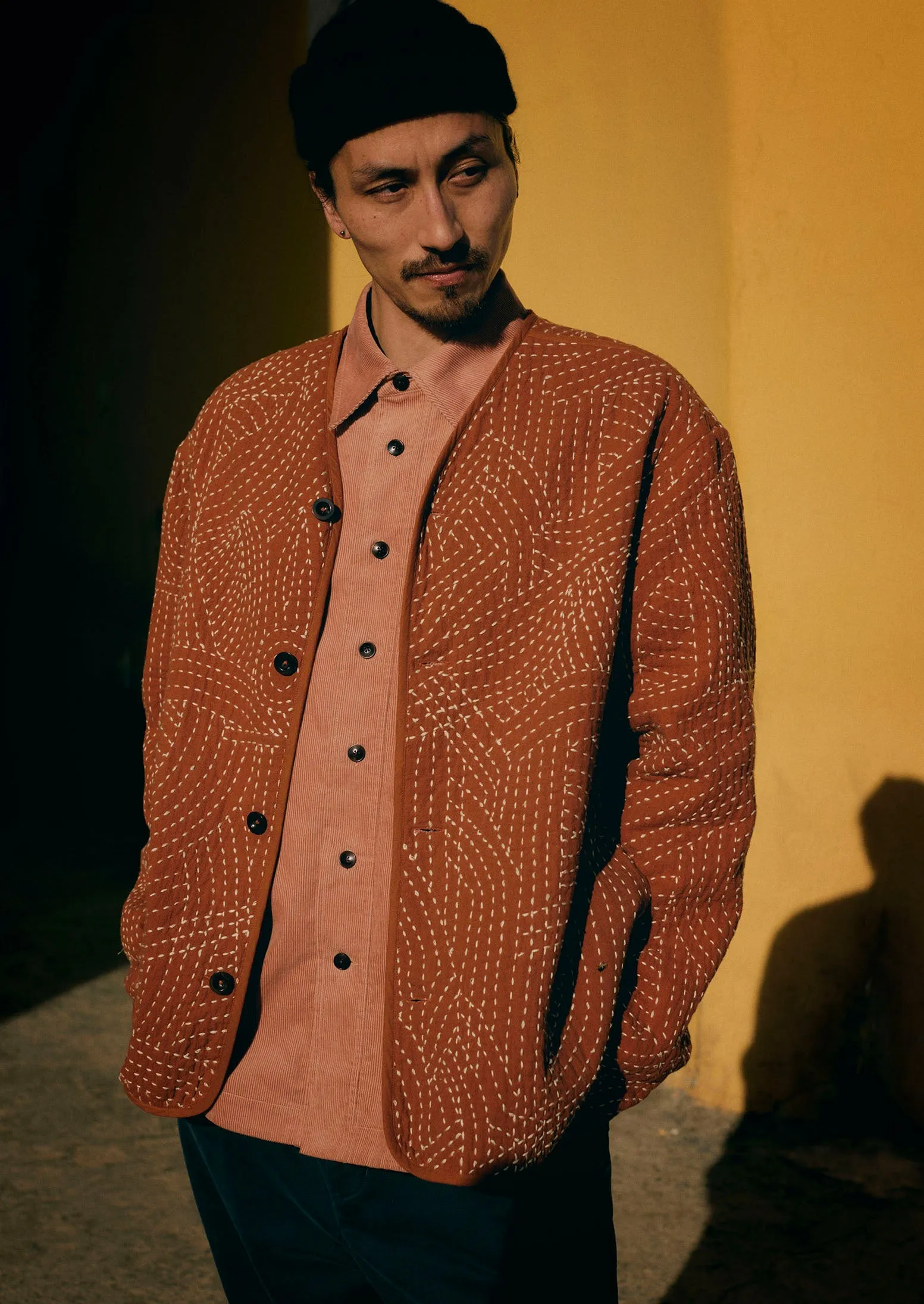 Hand Embroidered Kantha Relaxed Jacket | Red Granite sold by TOAST product image thumbnail 2