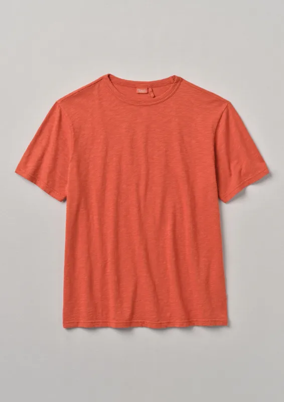 Theo Cotton Tee | Tomato Red sold by TOAST
