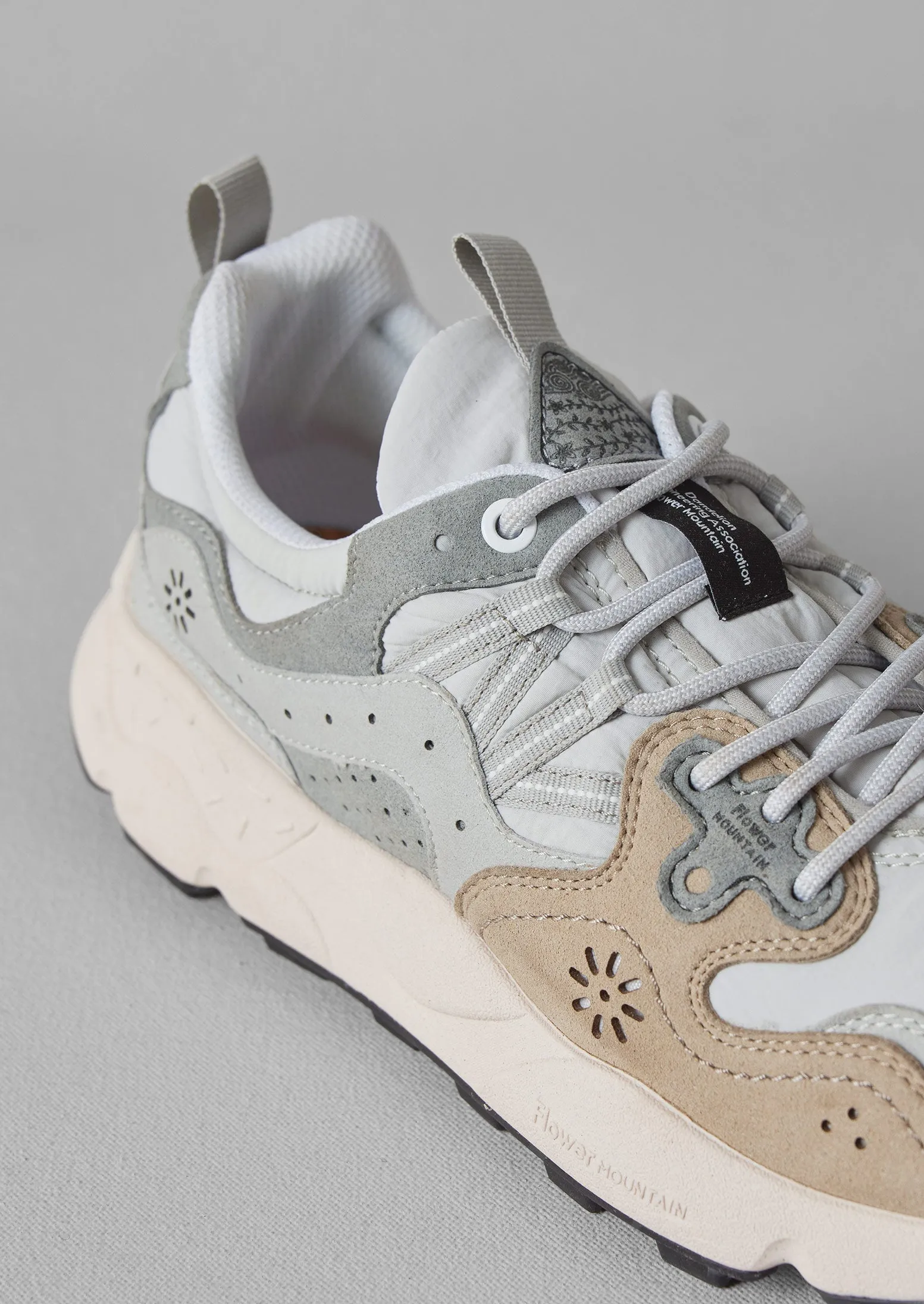 Flower Mountain Yamano Panelled Trainers | Light Grey sold by TOAST product image thumbnail 3