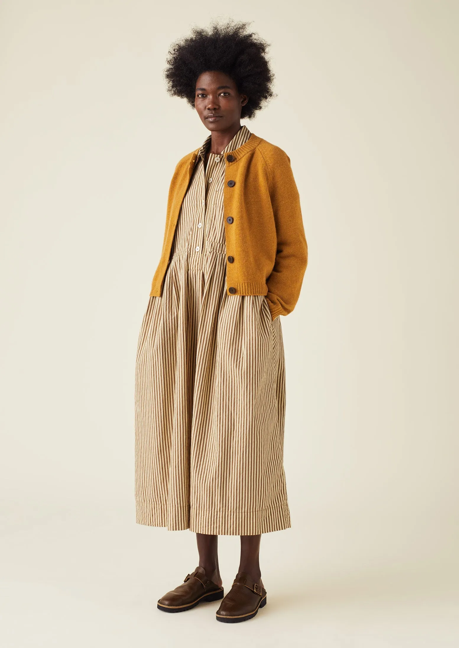 Eden Wool Cashmere Raglan Cardigan | Ginger Melange sold by TOAST product image thumbnail 2