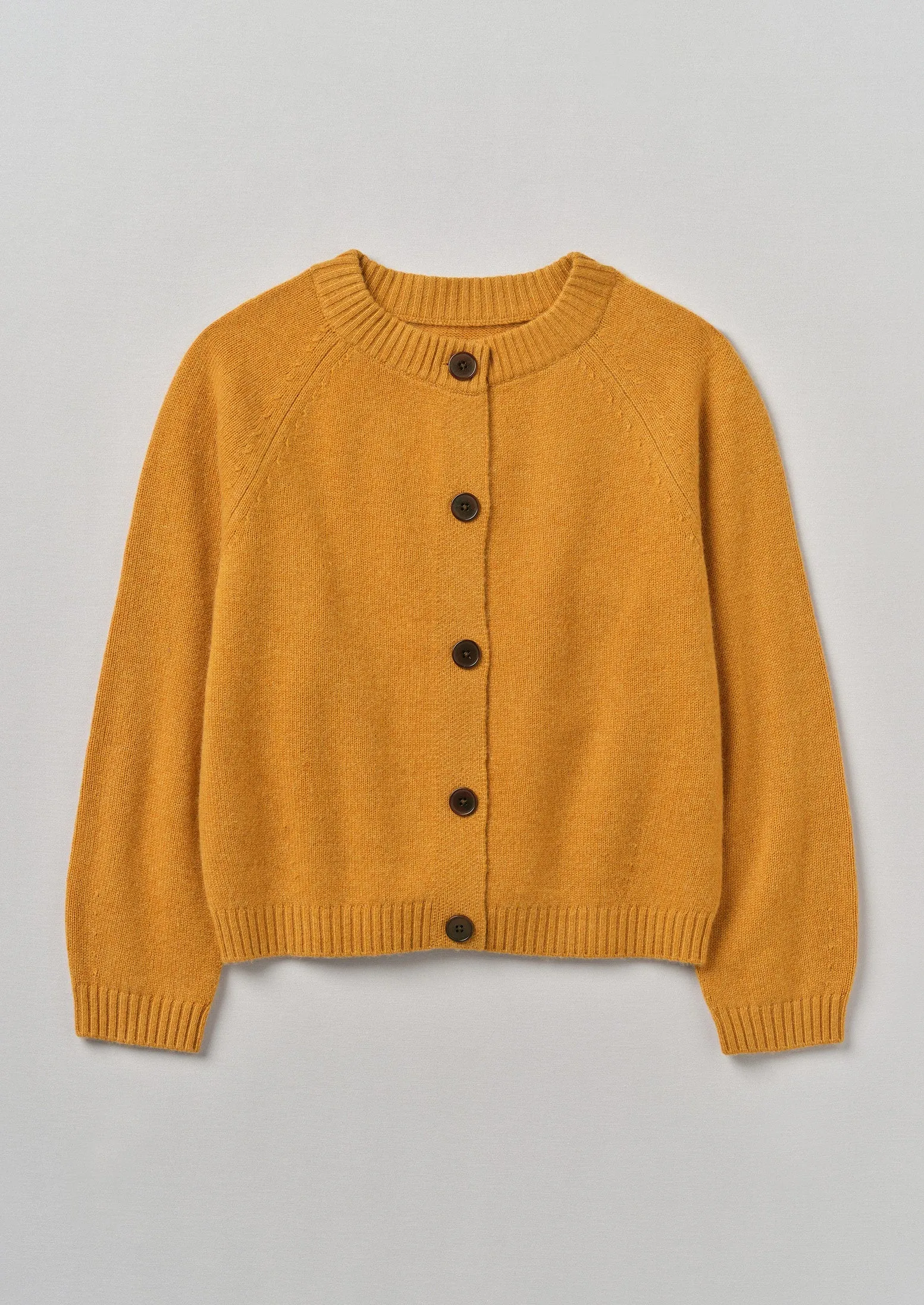 Eden Wool Cashmere Raglan Cardigan | Ginger Melange sold by TOAST