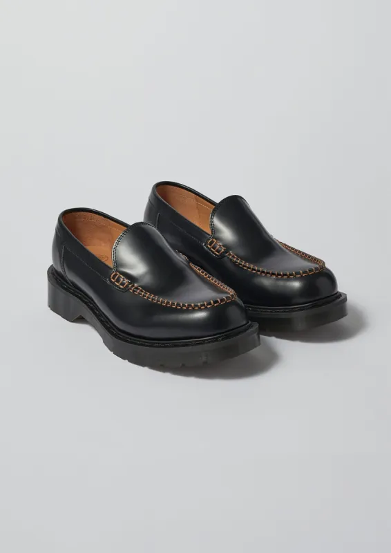 Solovair Leather Loafers | Black sold by TOAST