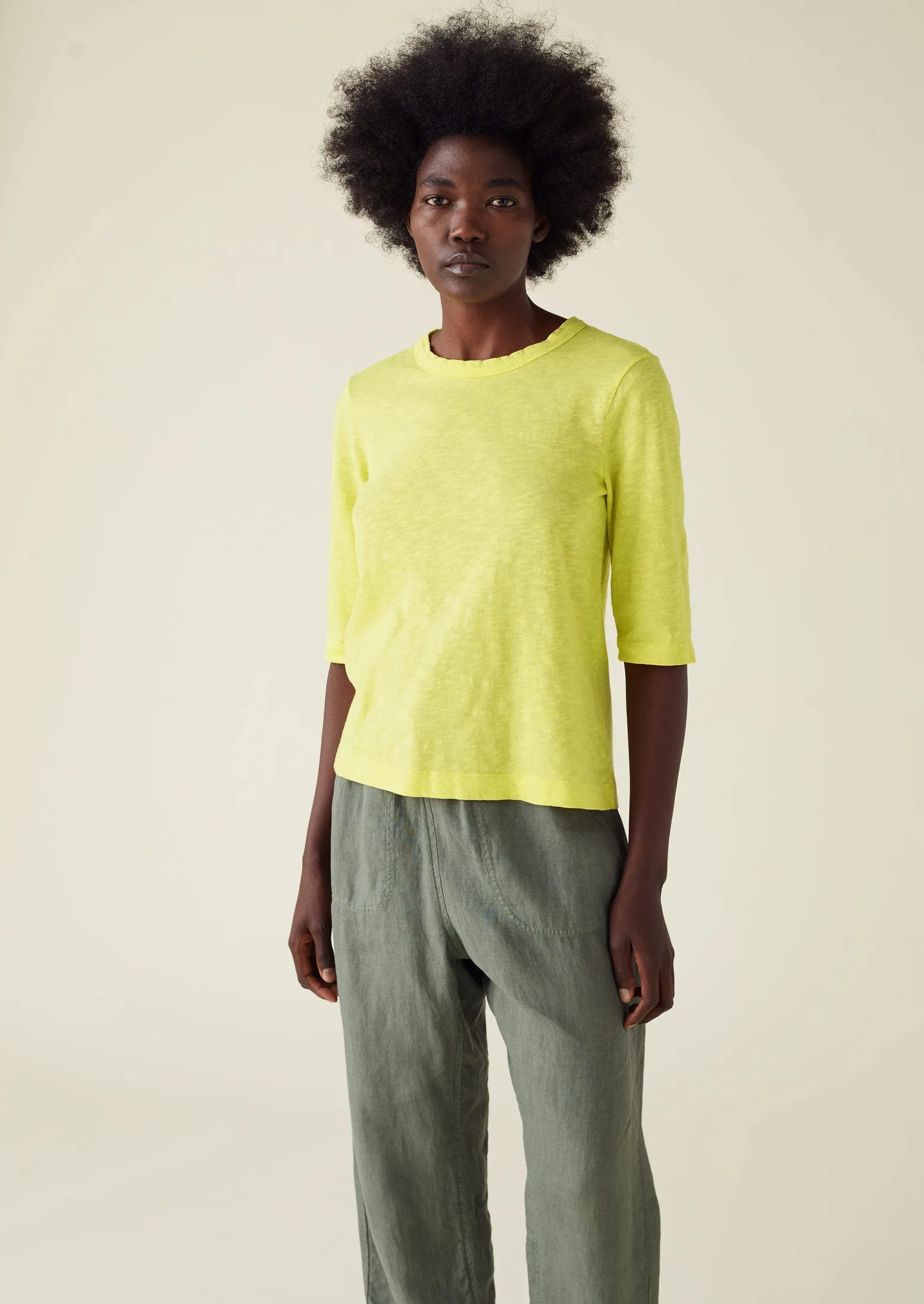 Cleo Cotton Half Sleeve Tee | Pollen sold by TOAST product image thumbnail 4