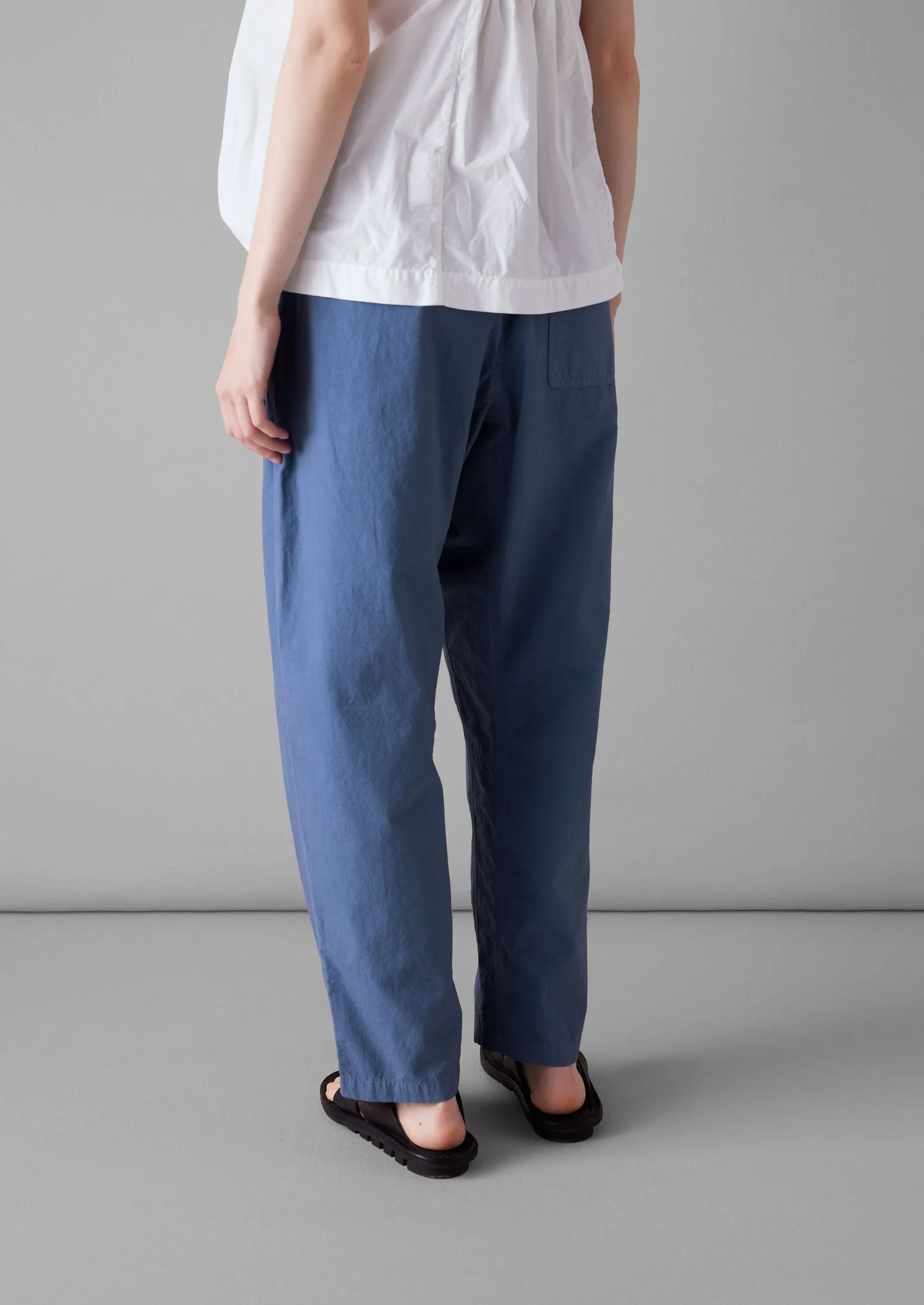Suki Panelled Cotton Linen Trousers | Smock Blue sold by TOAST product image thumbnail 4