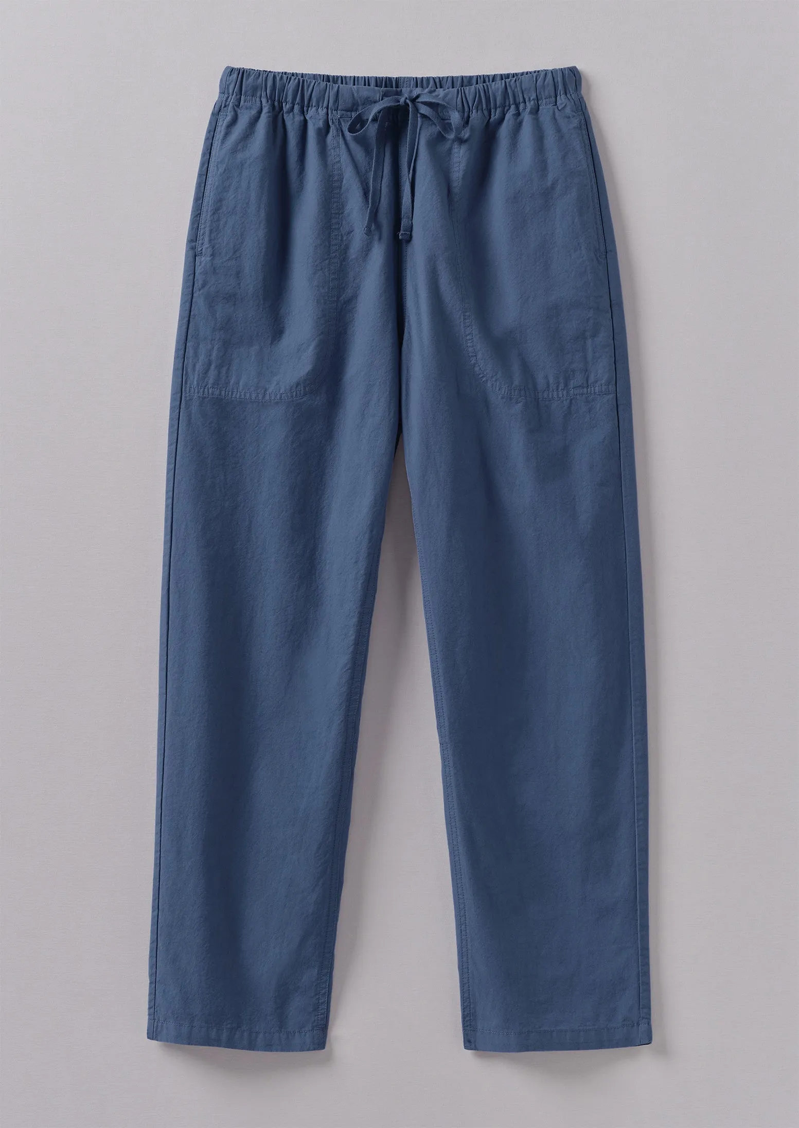 Suki Panelled Cotton Linen Trousers | Smock Blue sold by TOAST