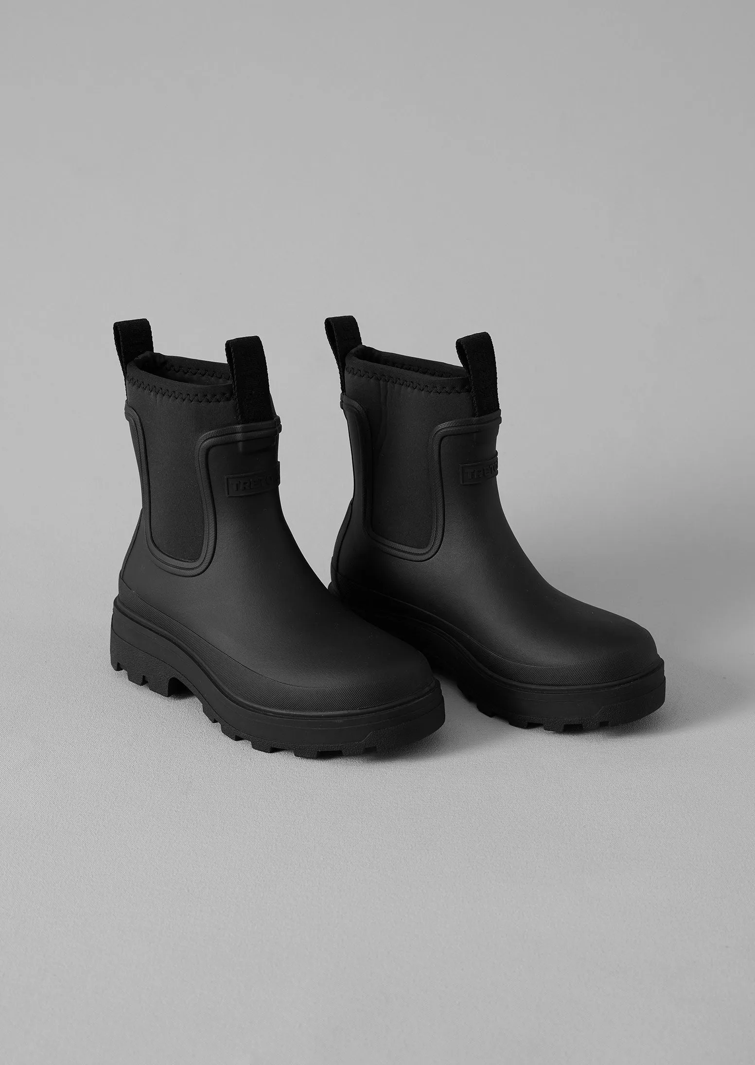 Tretorn Yun Rubber Boots | Black sold by TOAST