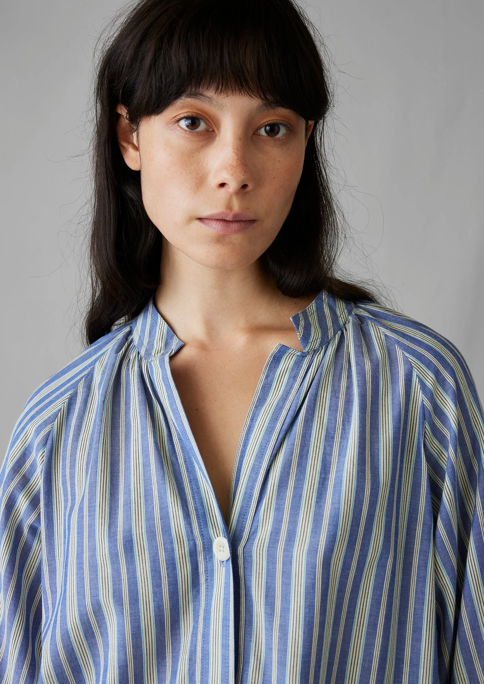 Catrin Cotton Stripe Raglan Shirt | Myrtle sold by TOAST product image thumbnail 4