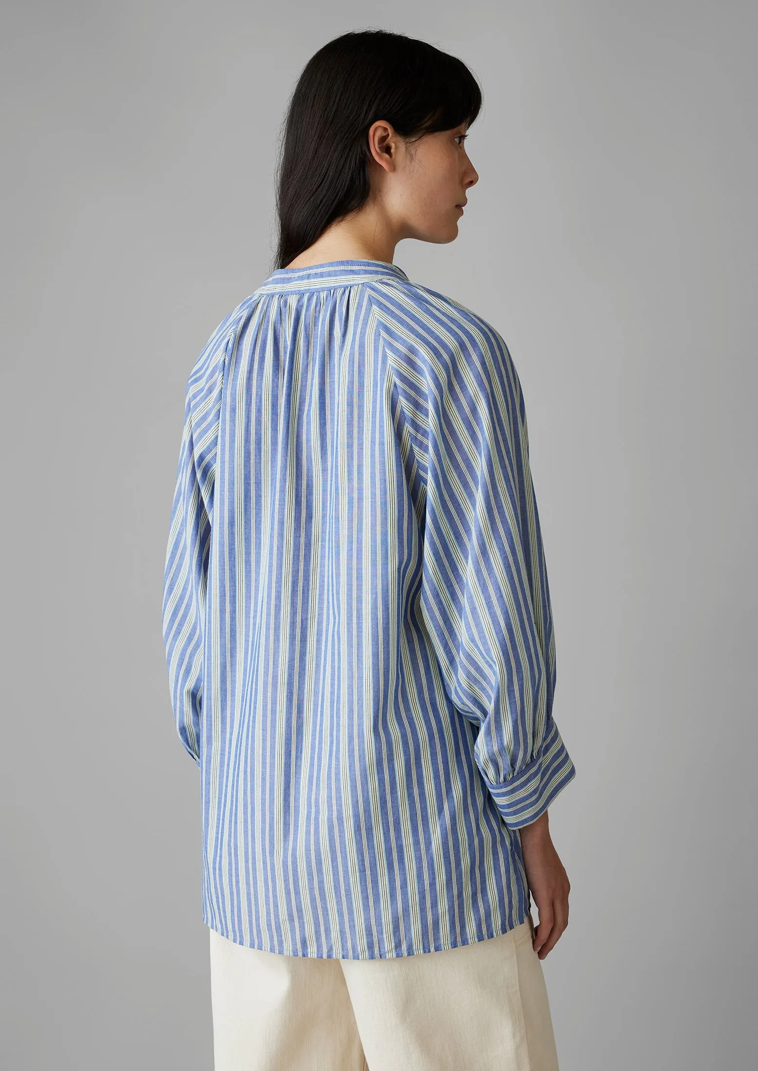 Catrin Cotton Stripe Raglan Shirt | Myrtle sold by TOAST product image thumbnail 5