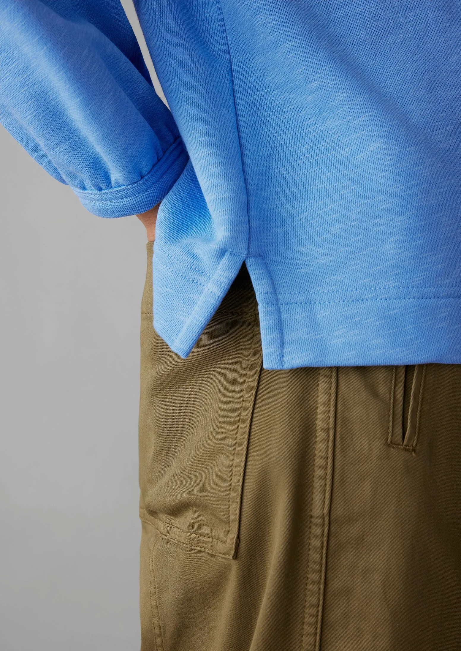 Cotton Jersey Raglan Sweatshirt | Cornflower sold by TOAST product image thumbnail 5