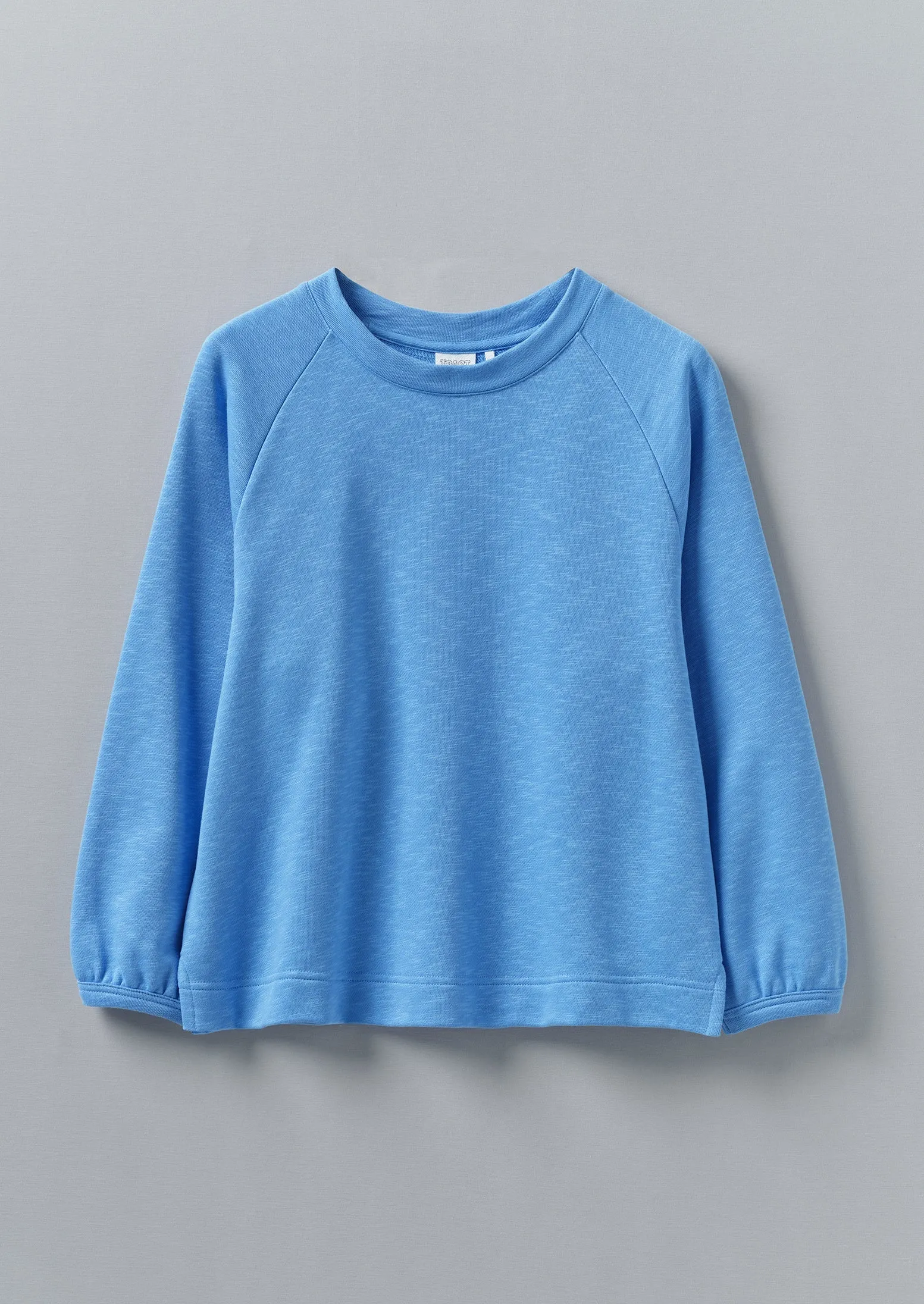 Cotton Jersey Raglan Sweatshirt | Cornflower sold by TOAST