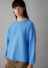 Cotton Jersey Raglan Sweatshirt | Cornflower sold by TOAST