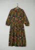 Renewed Coco Leaf Print Wrap Dress Size 16 (94) | Green sold by TOAST