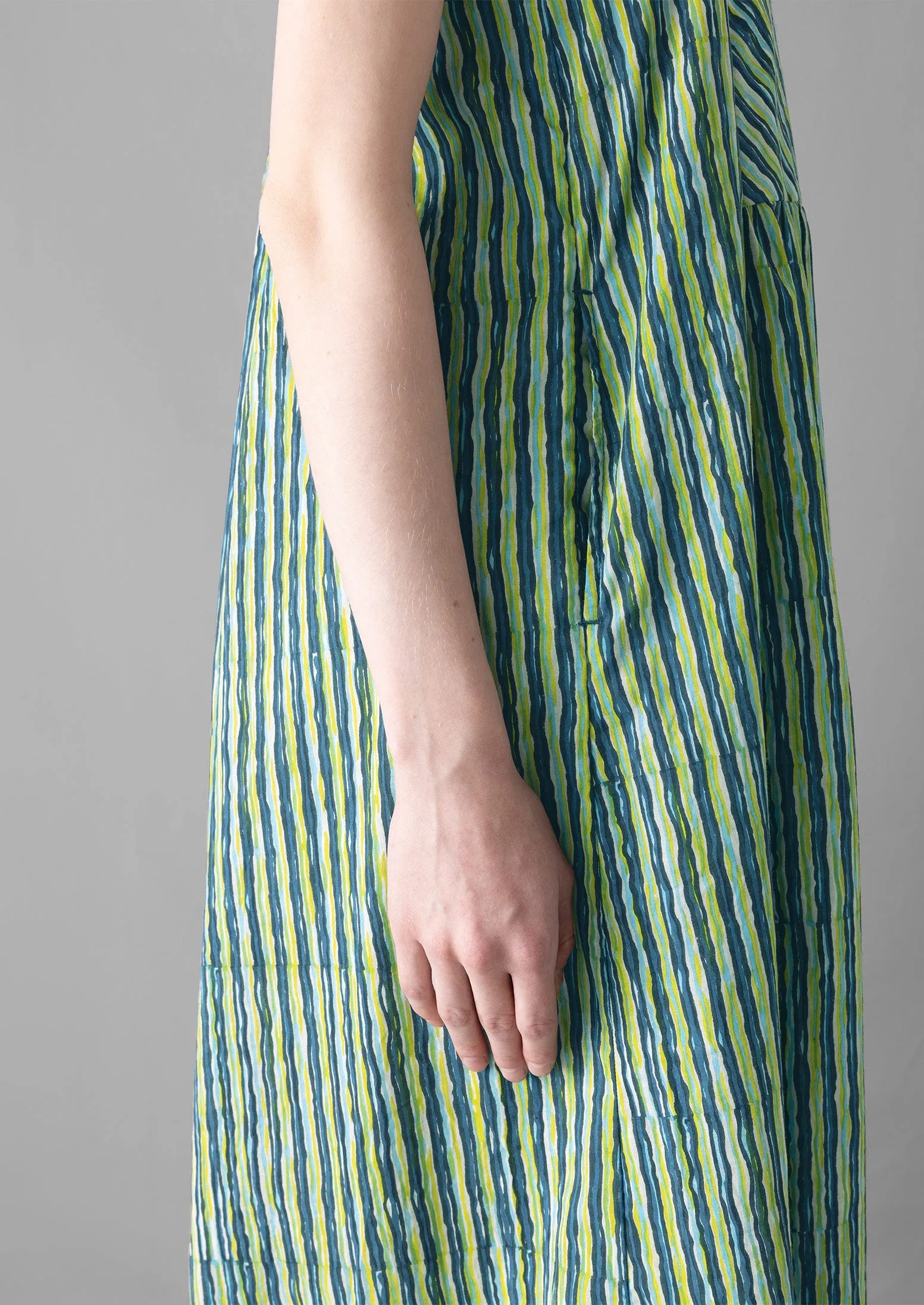 Stripe Block Print Cotton Dress | Greengage sold by TOAST product image thumbnail 3