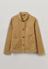 Garment Dyed Cotton Herringbone Jacket | Walnut sold by TOAST