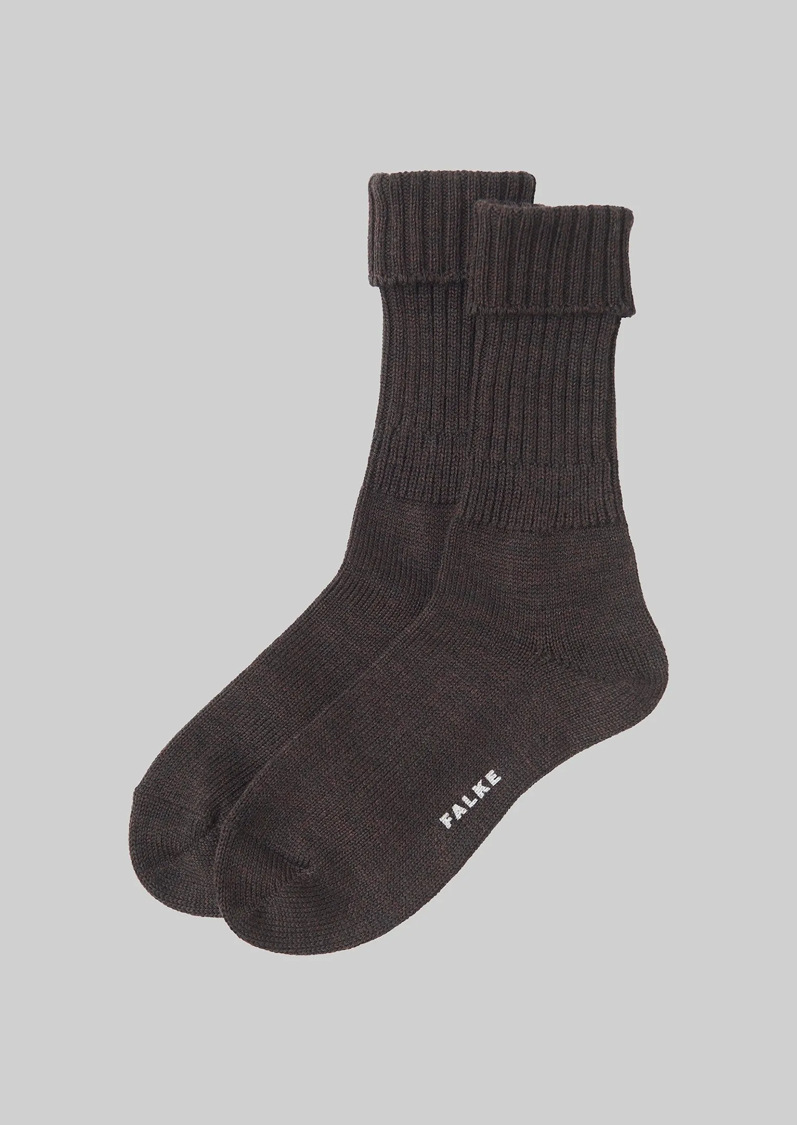 Falke Striggings Chunky Socks | Dark Brown sold by TOAST