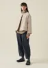 Quilted Cotton Linen Jacket | Pebble sold by TOAST