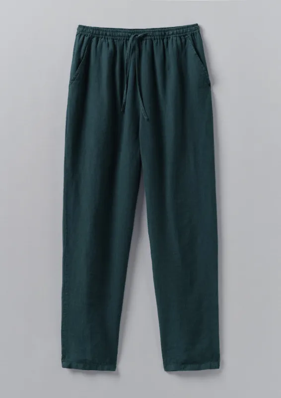 Garment Dyed Linen Pull On Trousers | Puck sold by TOAST