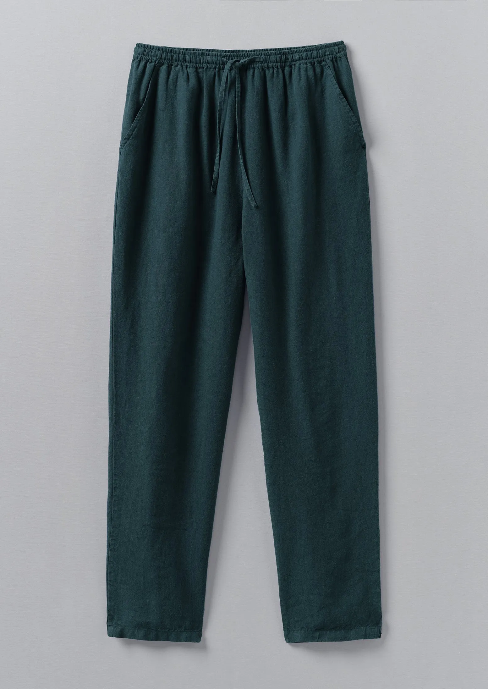 Garment Dyed Linen Pull On Trousers | Puck sold by TOAST