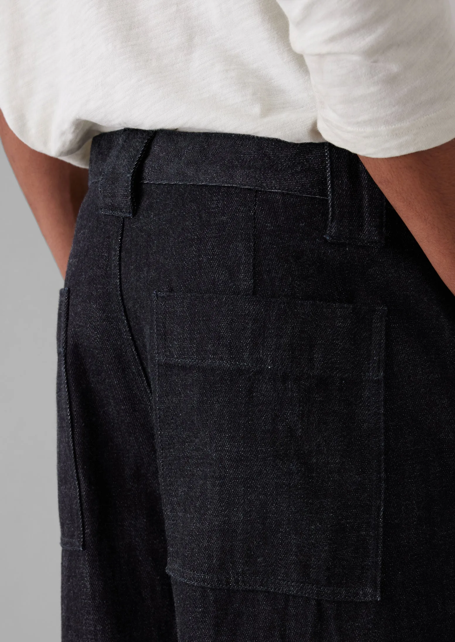 Japanese Cotton Denim Trousers | Indigo sold by TOAST product image thumbnail 4