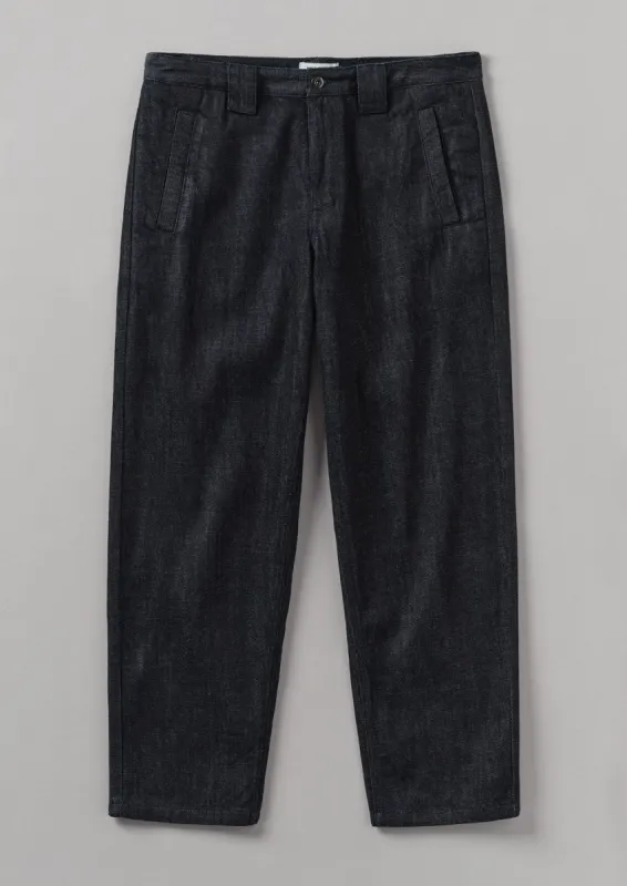 Japanese Cotton Denim Trousers | Indigo sold by TOAST