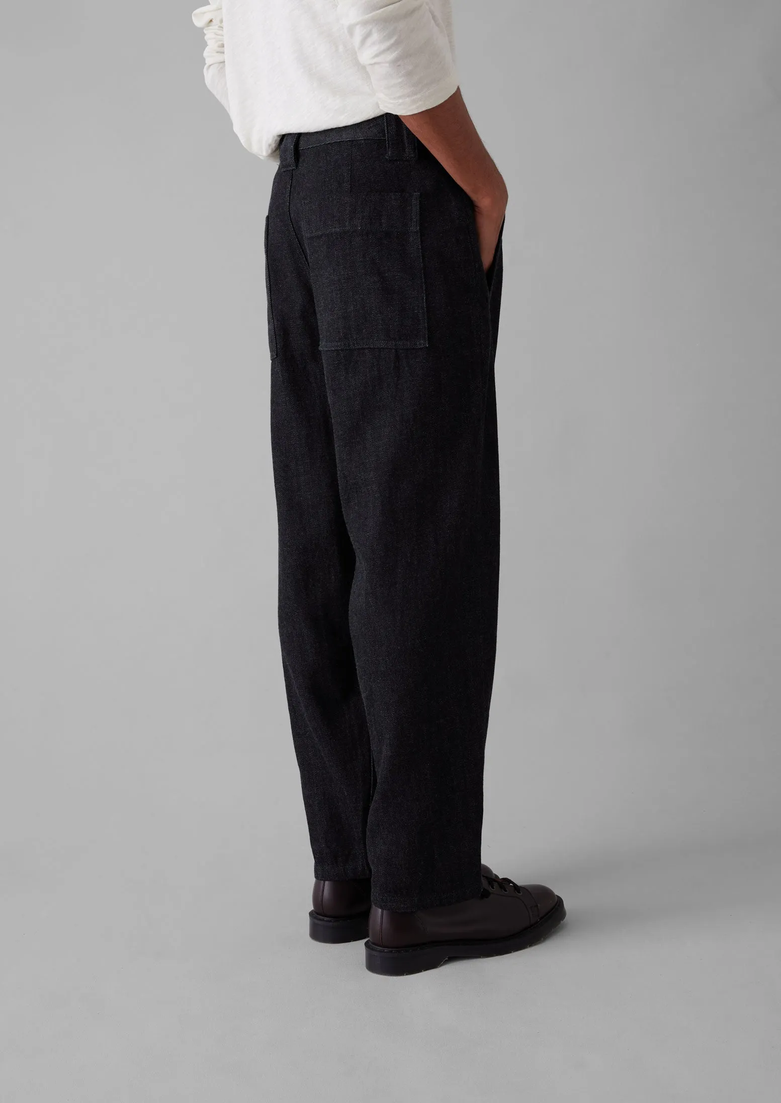 Japanese Cotton Denim Trousers | Indigo sold by TOAST product image thumbnail 5