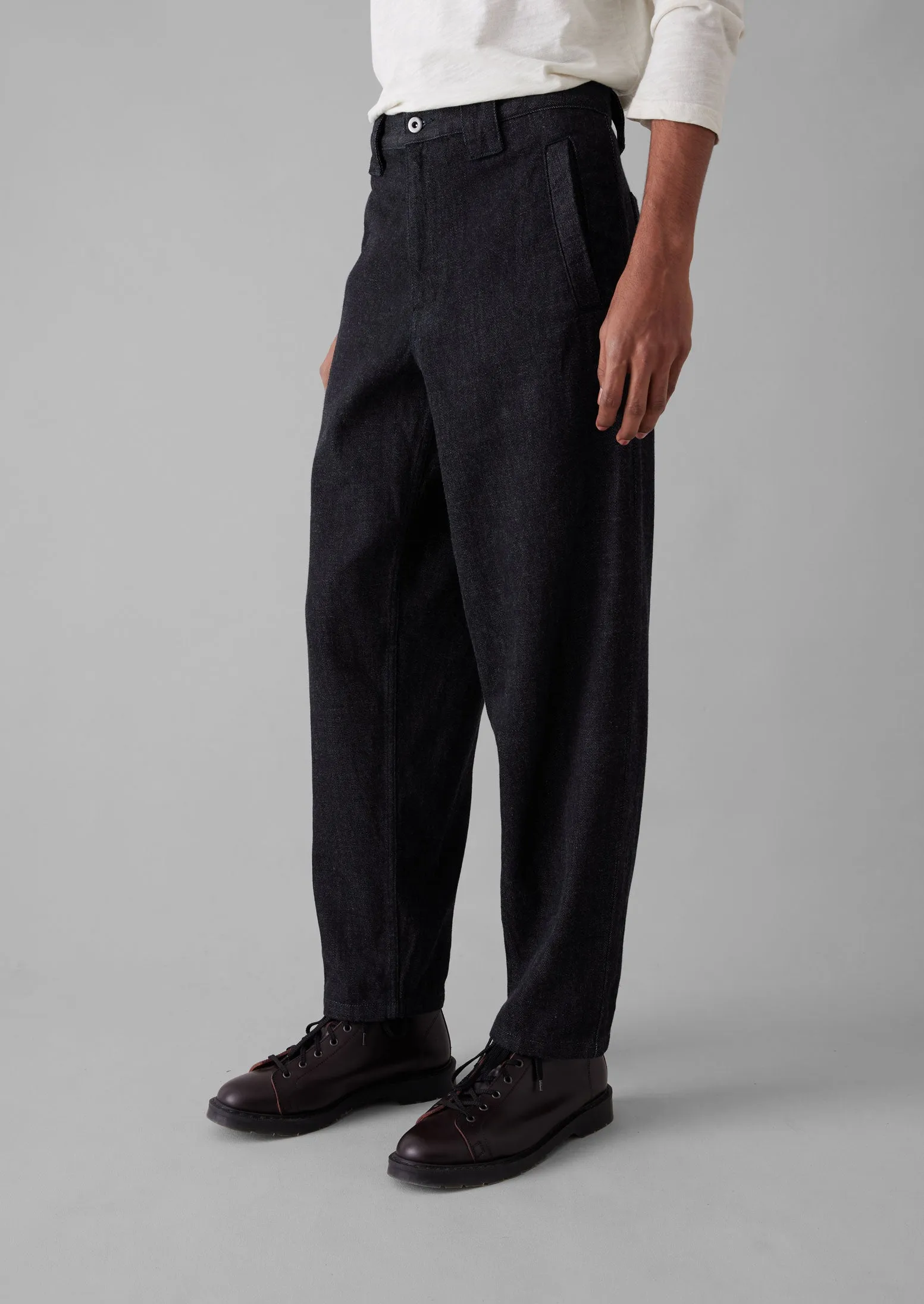 Japanese Cotton Denim Trousers | Indigo sold by TOAST product image thumbnail 3