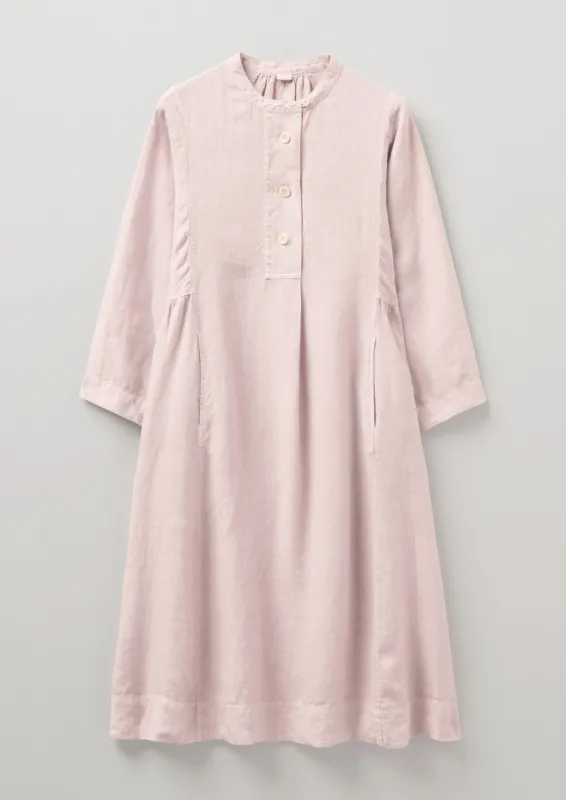Garment Dyed Linen Shirt Dress | Pink Smoke sold by TOAST