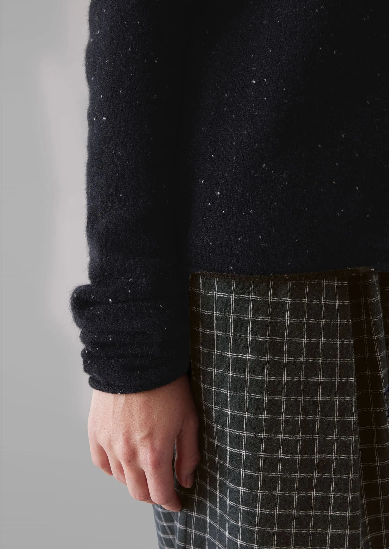 Wool Cashmere Neat Sweater | Night Sky sold by TOAST product image thumbnail 3