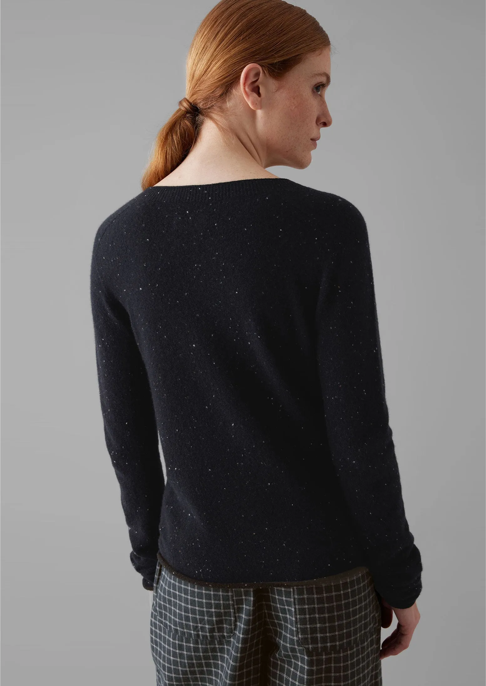 Wool Cashmere Neat Sweater | Night Sky sold by TOAST product image thumbnail 4