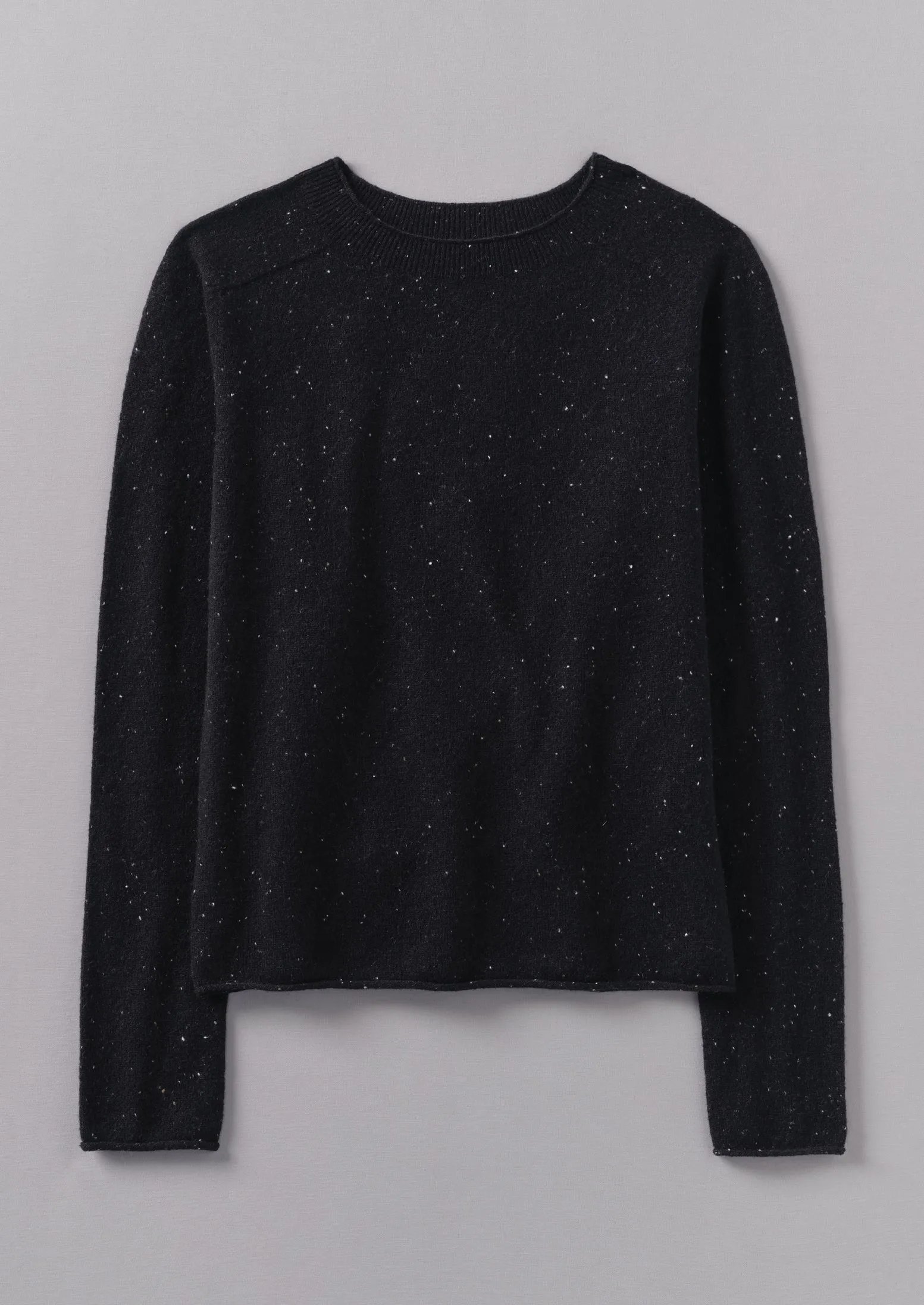 Wool Cashmere Neat Sweater | Night Sky sold by TOAST