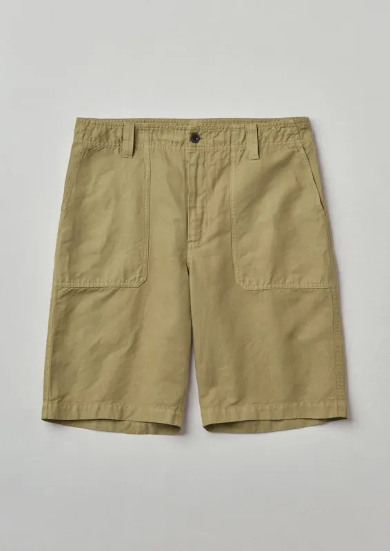 Archie Garment Dyed Shorts | Drift Wood made by TOAST