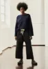 Organic Cord Pull On Trousers | Charcoal sold by TOAST