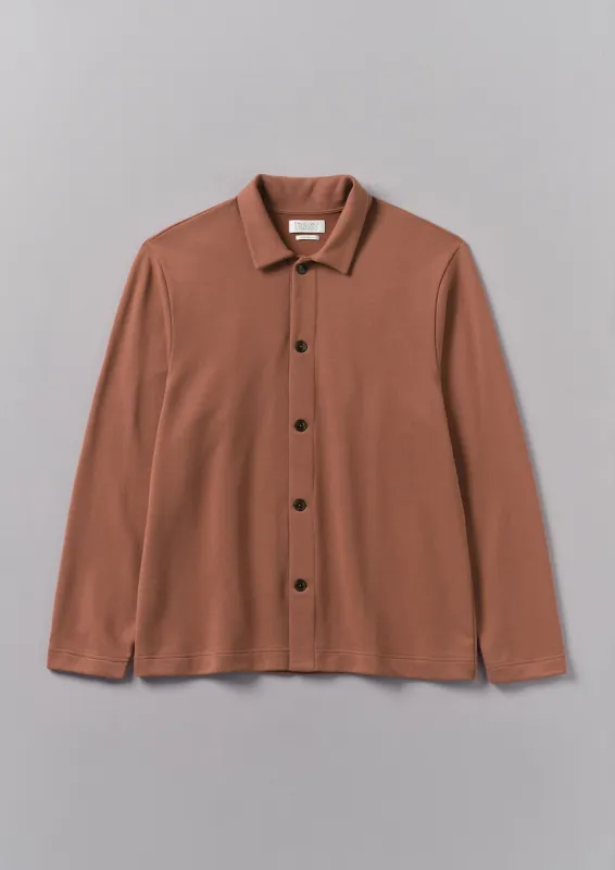 Loopback Cotton Jersey Shirt | Red Granite sold by TOAST