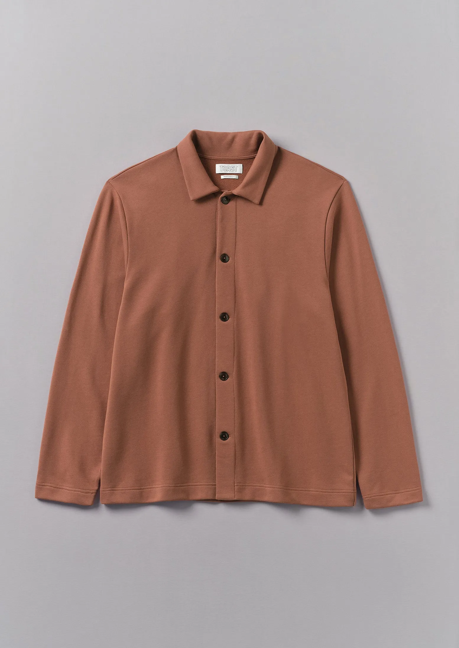 Loopback Cotton Jersey Shirt | Red Granite sold by TOAST
