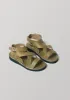 Fracap Eve Sandals | Olive sold by TOAST