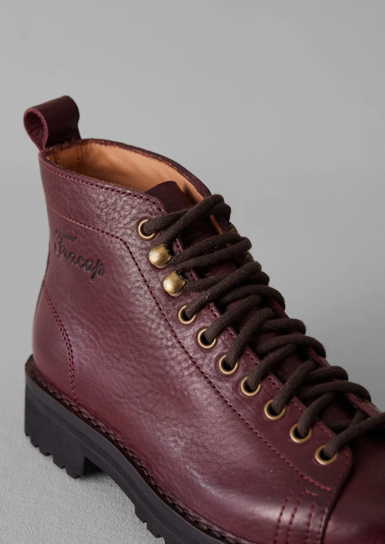 Fracap Leather Monkey Boots | Chianti sold by TOAST product image thumbnail 3