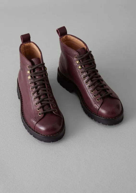 Fracap Leather Monkey Boots | Chianti sold by TOAST
