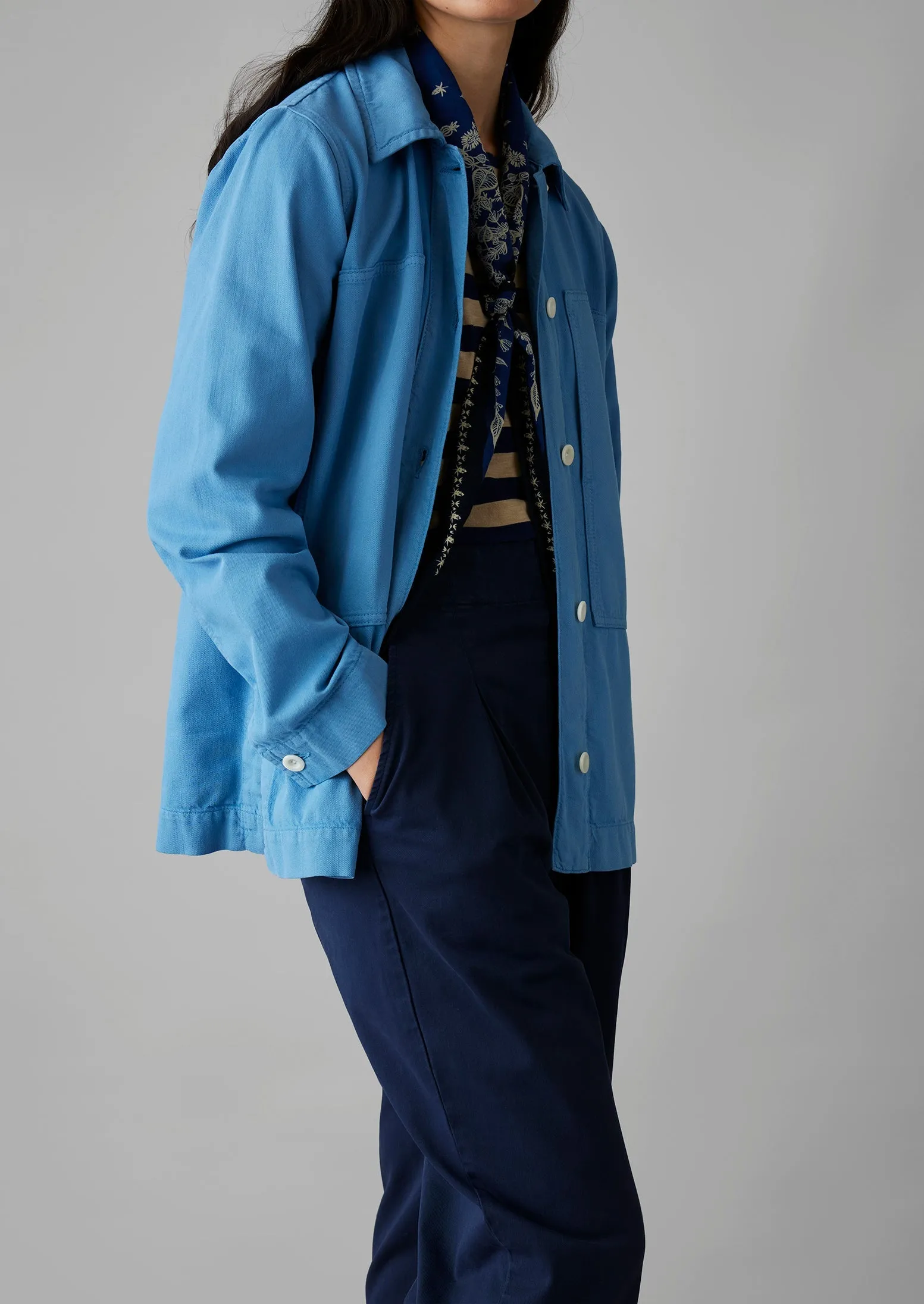 Garment Dyed Denim Shirt | Woad sold by TOAST product image thumbnail 2