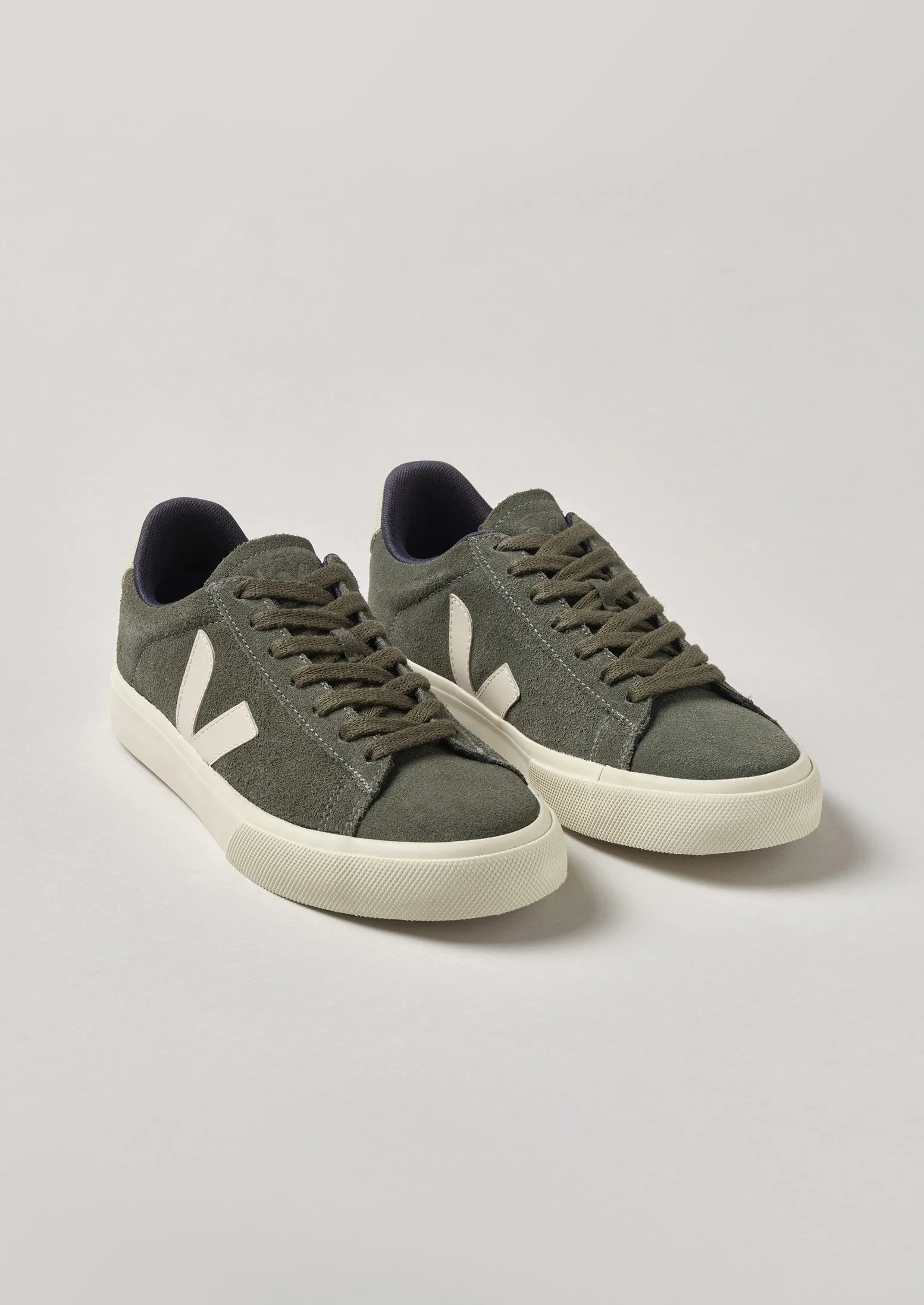 Veja Campo Suede Trainers | Khaki sold by TOAST