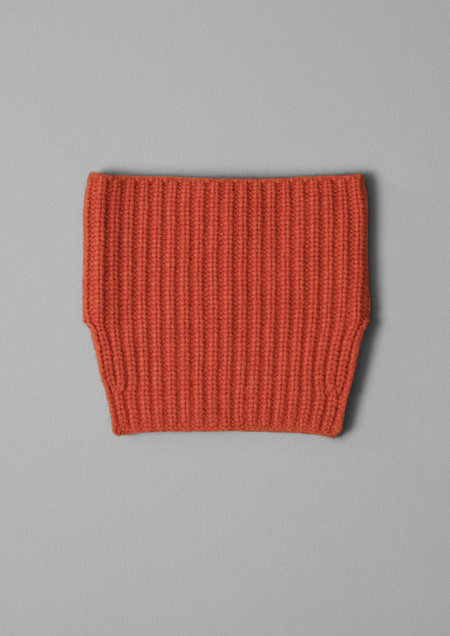 Ribbed Wool Cashmere Snood | Burnt Ember sold by TOAST