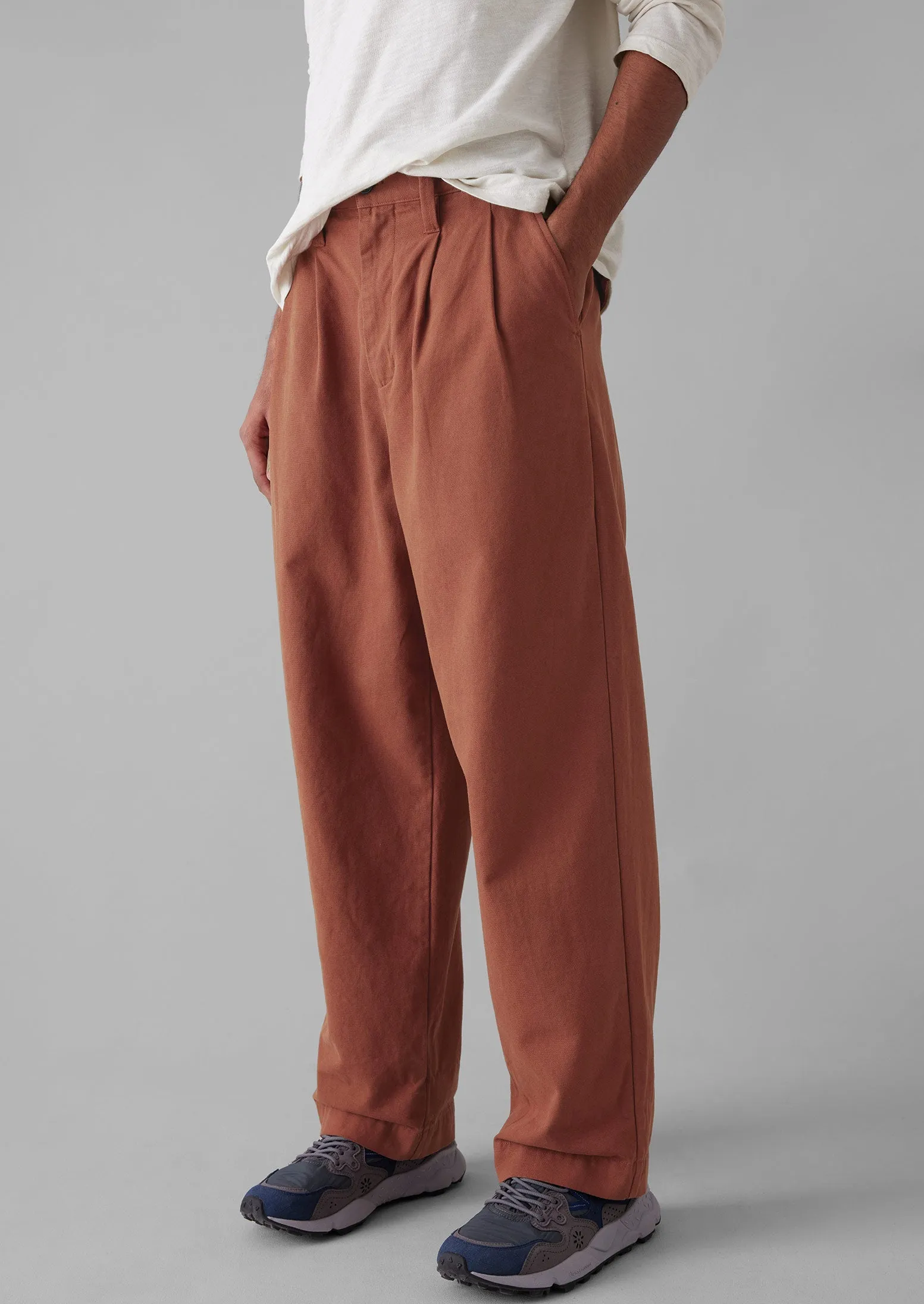 Bill Cotton Wide Leg Trousers | Red Granite sold by TOAST product image thumbnail 3
