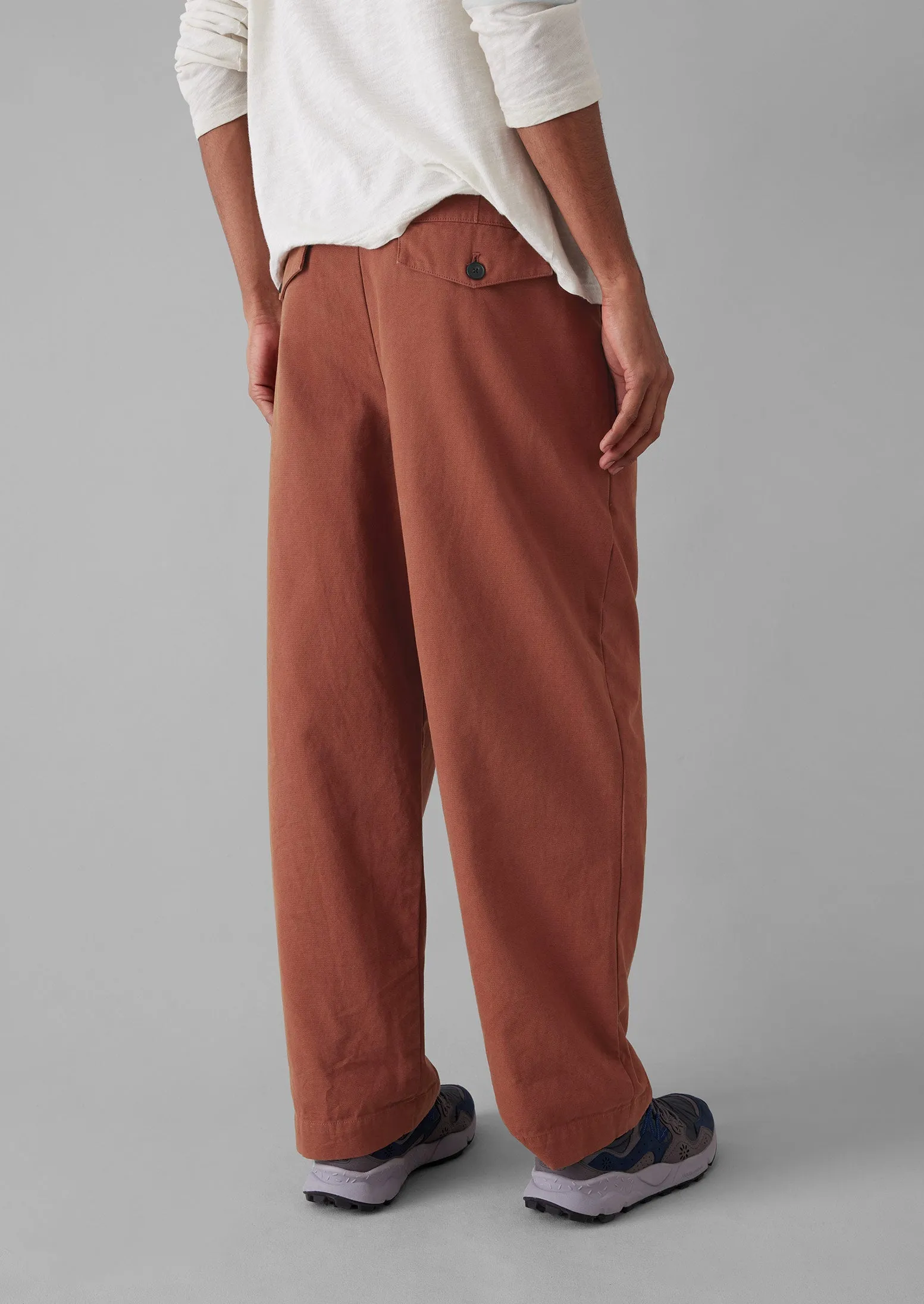 Bill Cotton Wide Leg Trousers | Red Granite sold by TOAST product image thumbnail 4