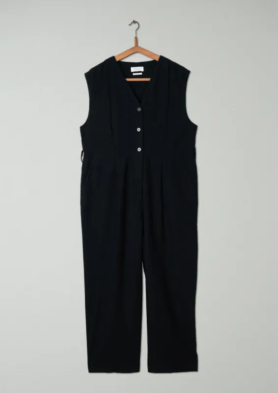 Reworn Utility Jumpsuit Size 12 (189) | Black sold by TOAST