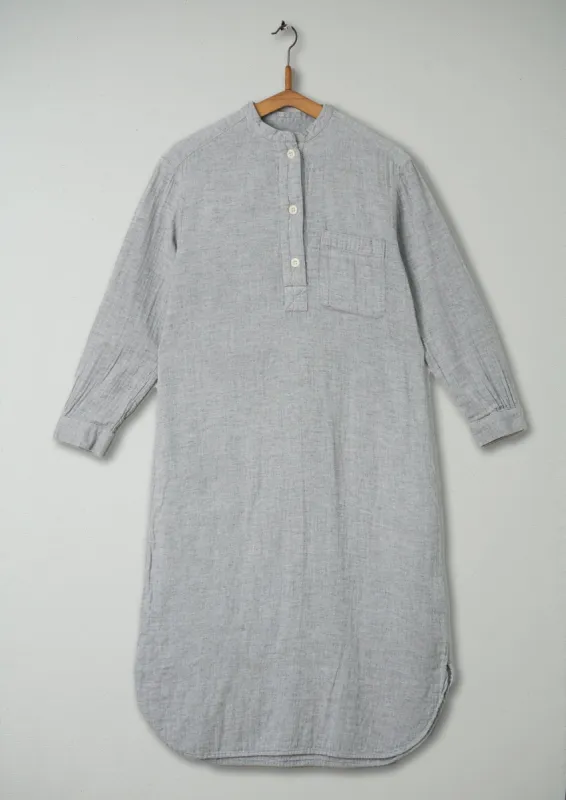 Reworn Cotton Nightie Size XS (028) | Grey Melange made by TOAST