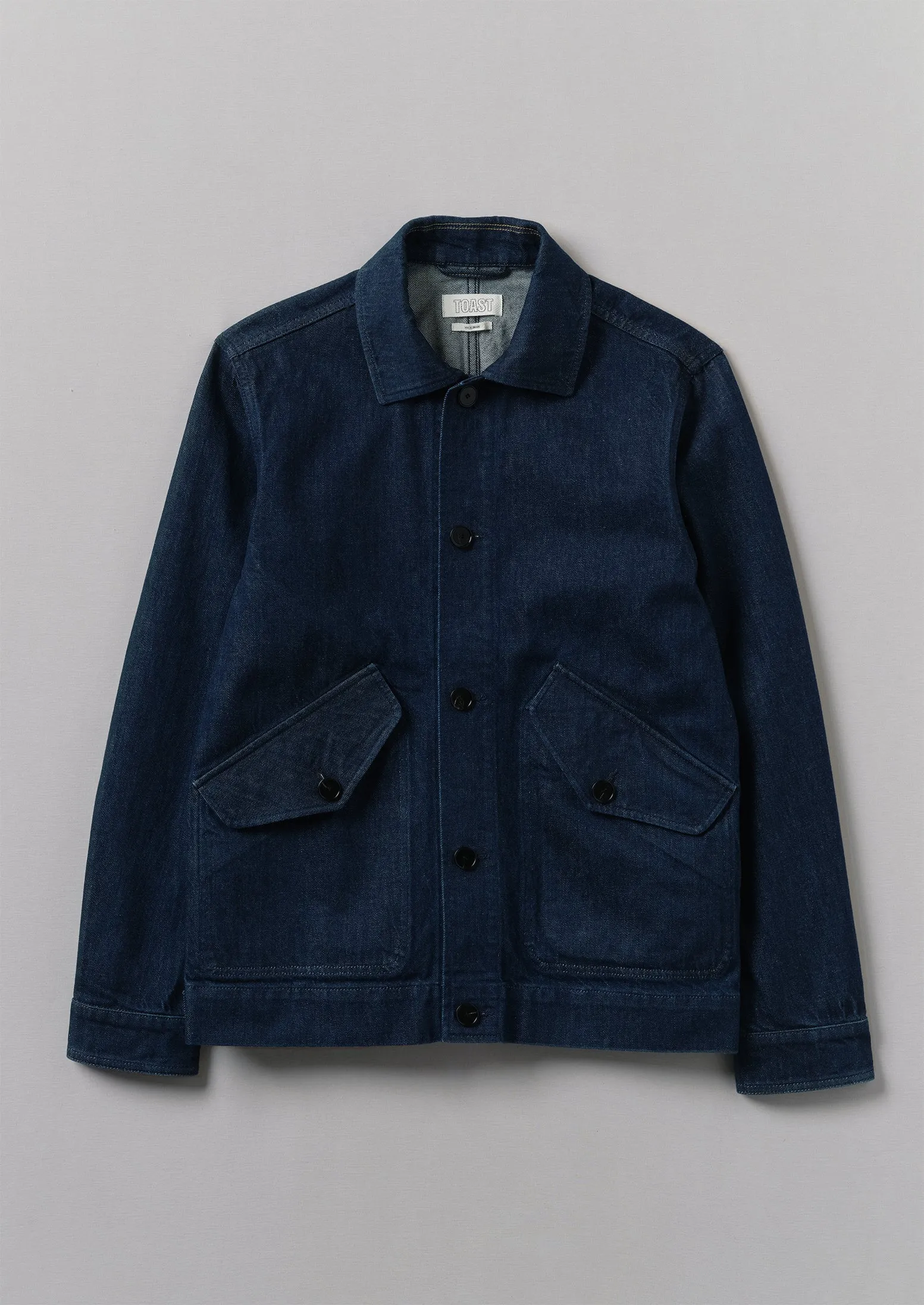Blackhorse Lane Denim Coach Jacket | Indigo sold by TOAST