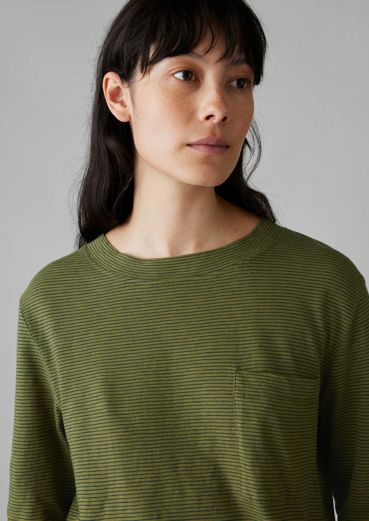Patch Pocket Organic Cotton Tee | Olive Leaf sold by TOAST product image thumbnail 4