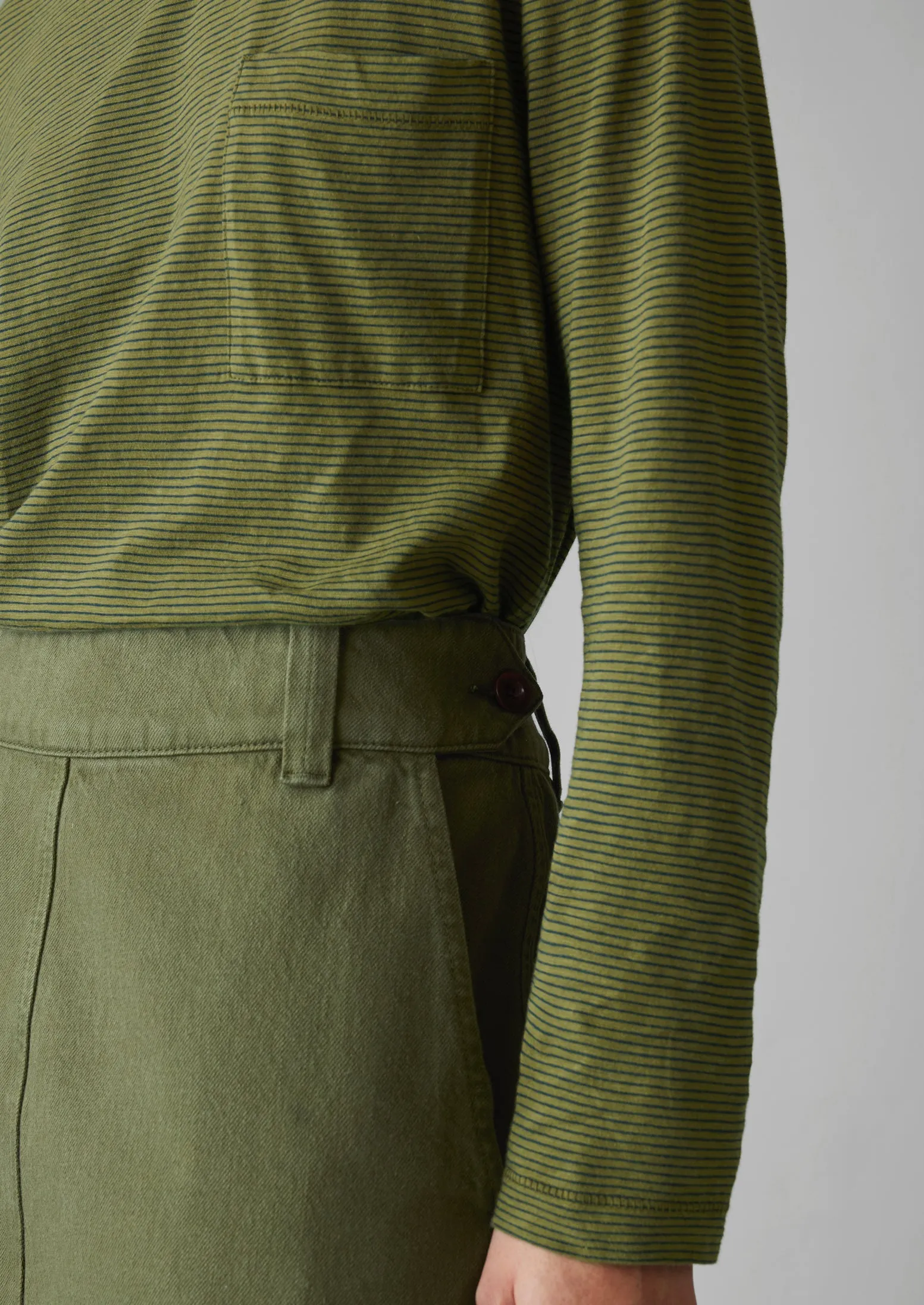 Patch Pocket Organic Cotton Tee | Olive Leaf sold by TOAST product image thumbnail 5